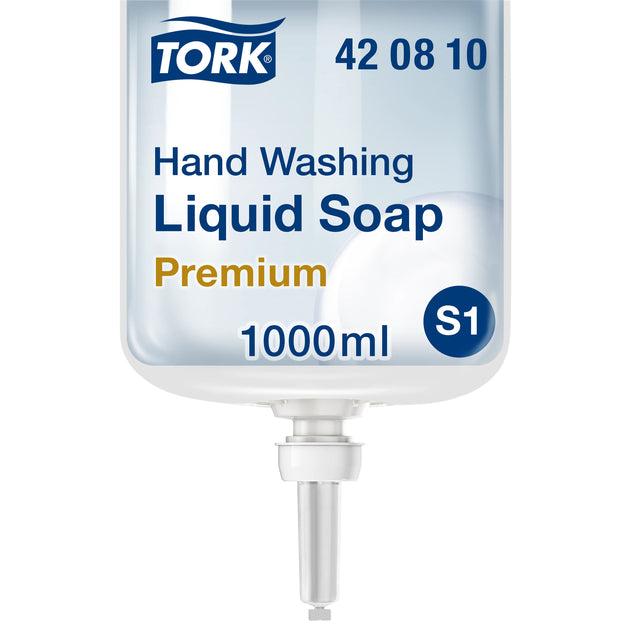 Tork - Handzeep S1  vloeibaar extra hygiënisch ongeparfumeerd 1000ml 420810