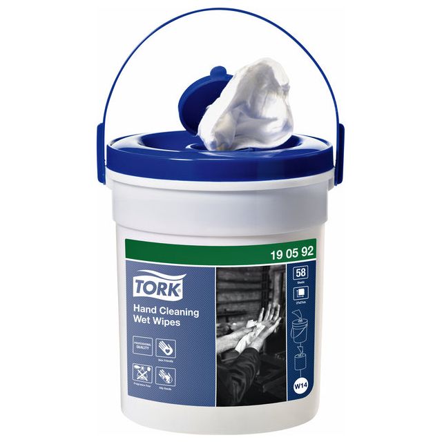 Tork - Reinigingsdoekjes Hand Cleaning W14  parfumvrij wit 190592