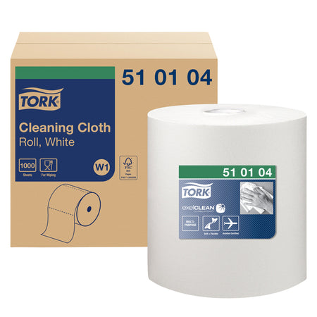 Tork - Panno per pulizia W1 1 strato 380 m bianco 510104