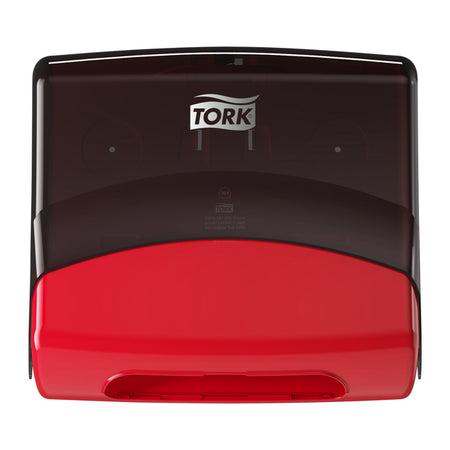 Tork - Dispenser panni per pulizia W4 Performance piegato rosso 654008
