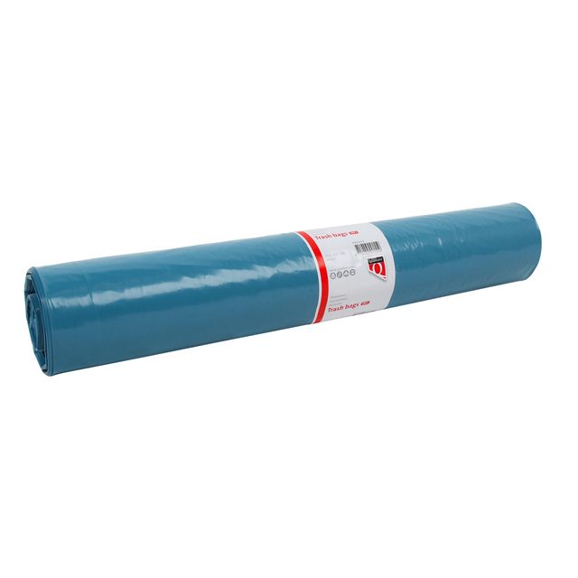 Quantore - Bolsa de basura LDPE T50 160L azul extra fuerte 90x110cm rollo de 20