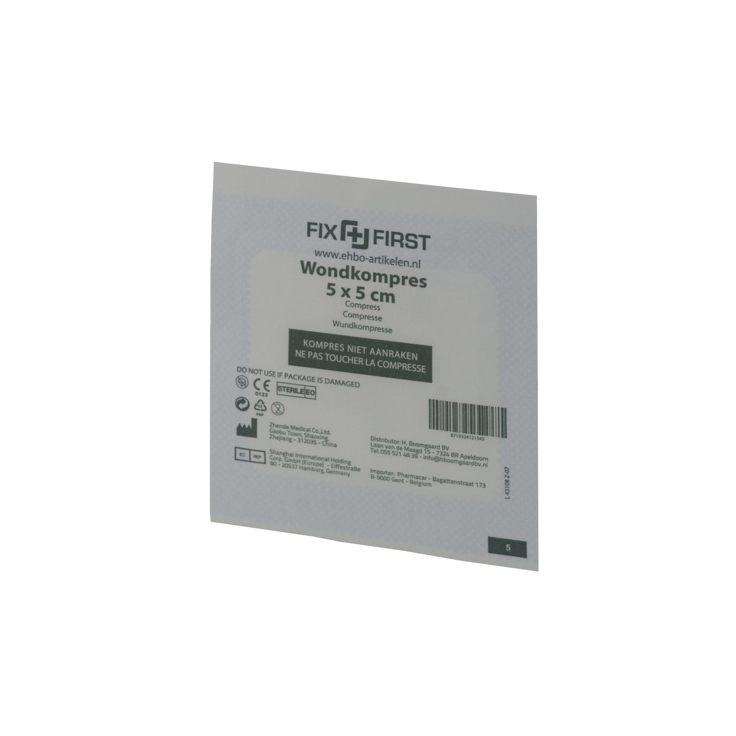 FixFirst -  Gaascompres  steriel 5x5cm