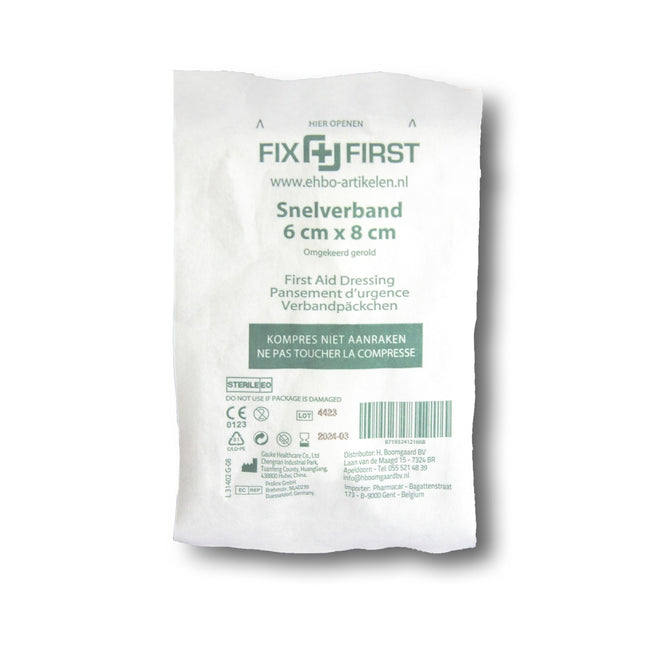 FixFirst - Quick bandage rolled 6x8cm 10 pieces