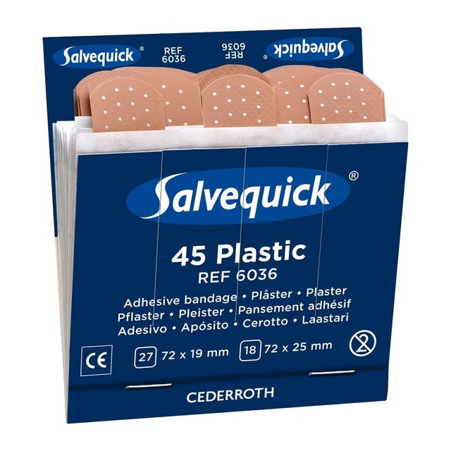 SALVEQUICK - RECLOPLE PLOUT PLASTIQUE 6036 | Box a 6 costume