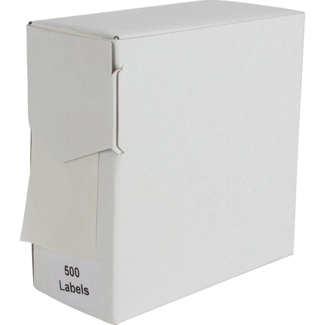 Rillprint -  ronde etiketten, diameter 35 mm, rol van 500 stuks, transparant