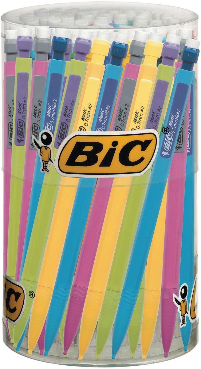 BIC - Fulpotlood Matic Fun, en couleurs assorties, affichage de 60 pièces