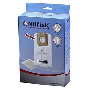 NILFISK - Vakuumreiniger Bag NILFISK -Serie Auswahl | Box ein 4 Stück