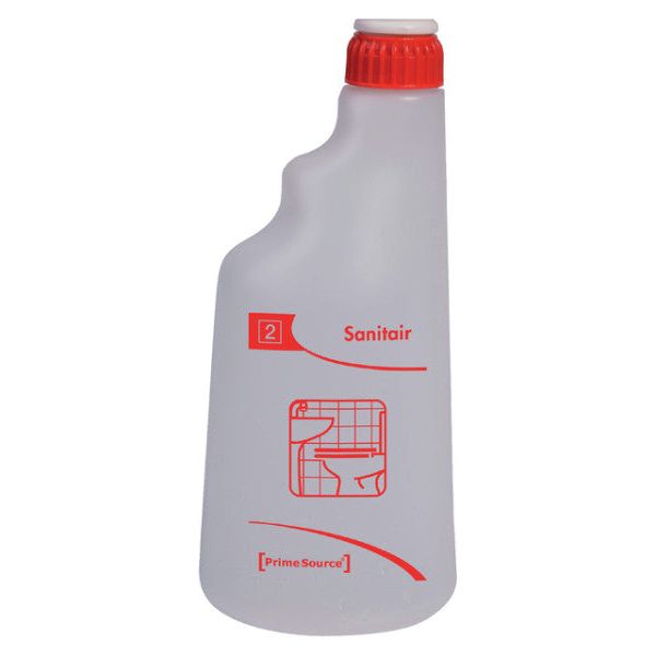 Sproeiflacon Primesource rouge pour sanitaire vide 600 ml