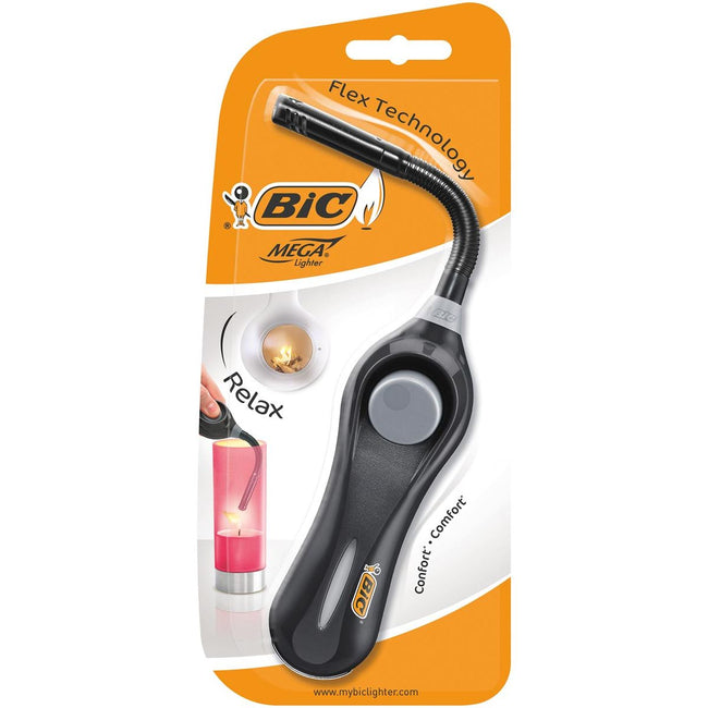 Bic - Megalighter flex, assorted colors, blister of 1 piece