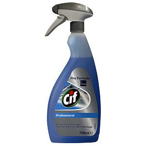 CIF - Verre et nettoyant intérieur CIF Pro PROP Spray 750 ml | Bouteille 750 millilitres