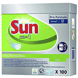 Sun-Dishwasher-Tabletten All-in-One Eco 100 Stücke | 1 Stück