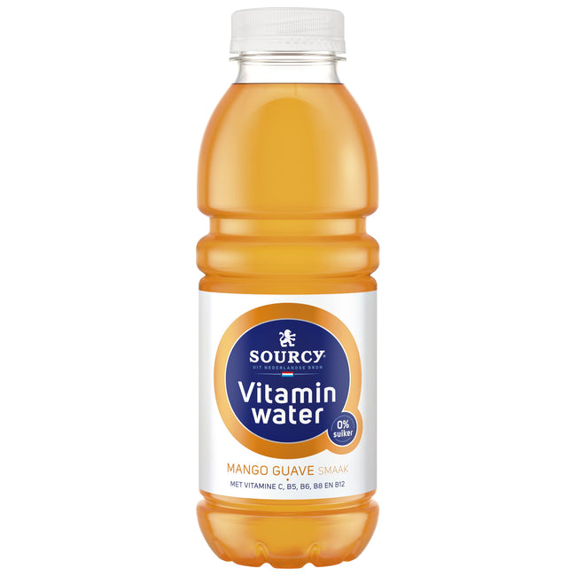 Sourcy -  Water vitamin mango/guave fles 500ml | 6 stuks
