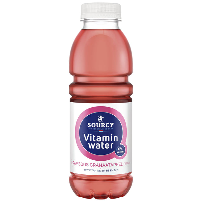 Sourcy - Water vitamin raspberry/granaa bottle 500ml