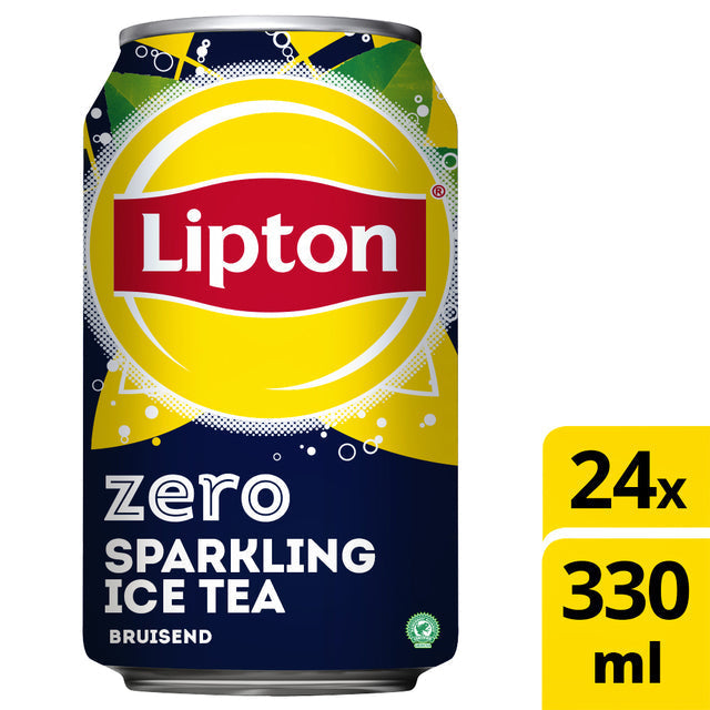 Lipton - Thé glacé étincelant zéro, blik de 33 CL, pak van 24 pièces