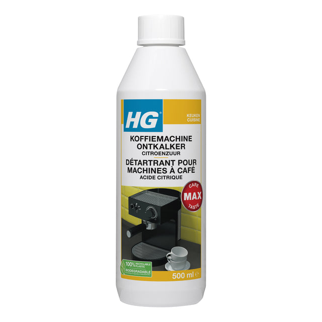 HG - Deskalkalkader HG für Kaffeeparasel 500 ml | 500 Milliliter füllen