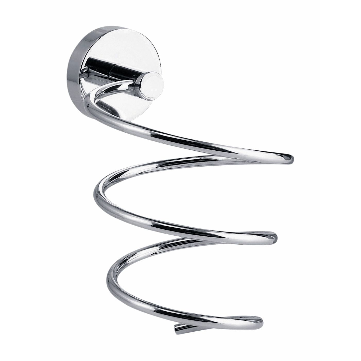 Tesa - Support sèche-cheveux ® Smooz en métal chromé brillant, autocollant