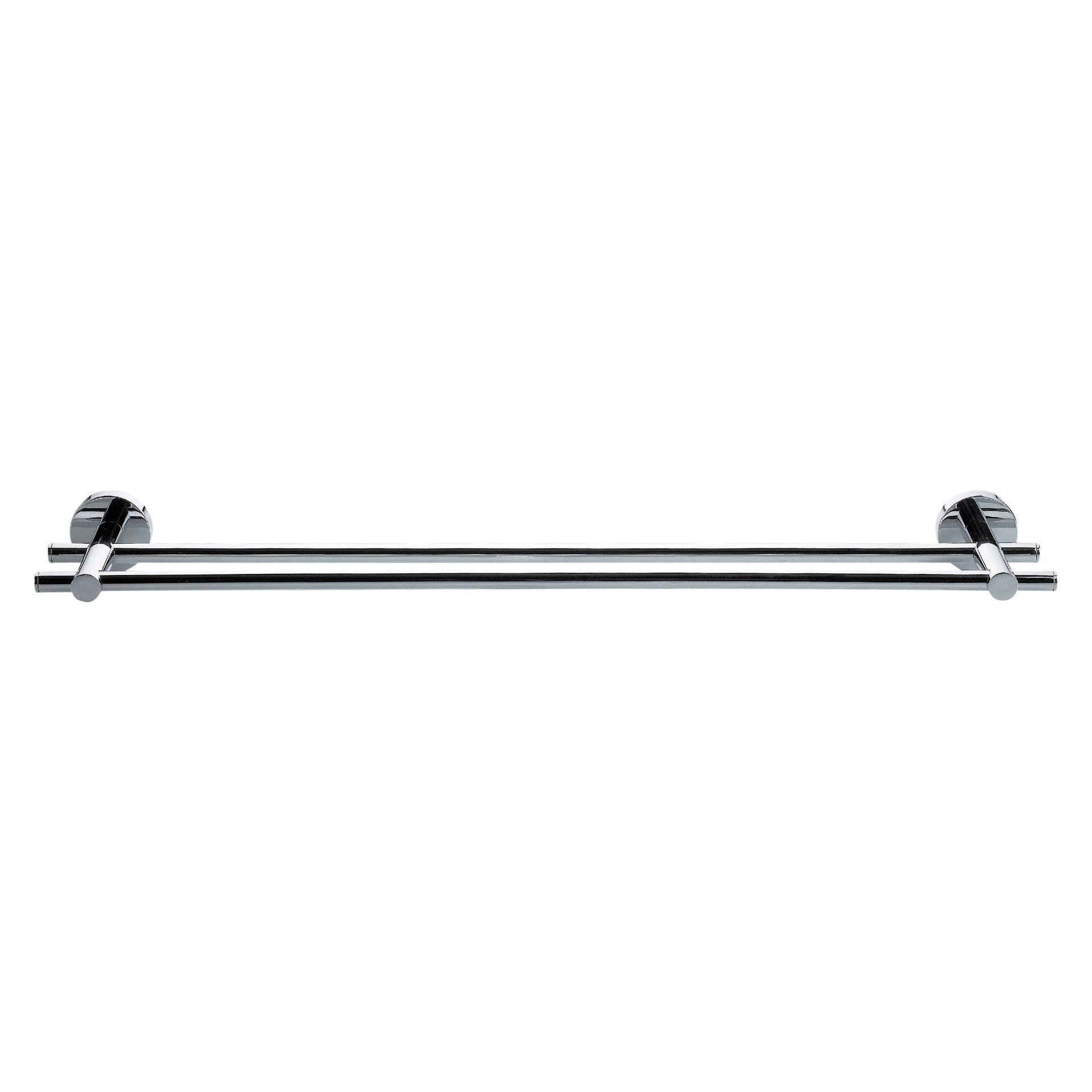 Tesa - Towel holder ® Smooz double high-gloss chrome-plated metal self-adhesive