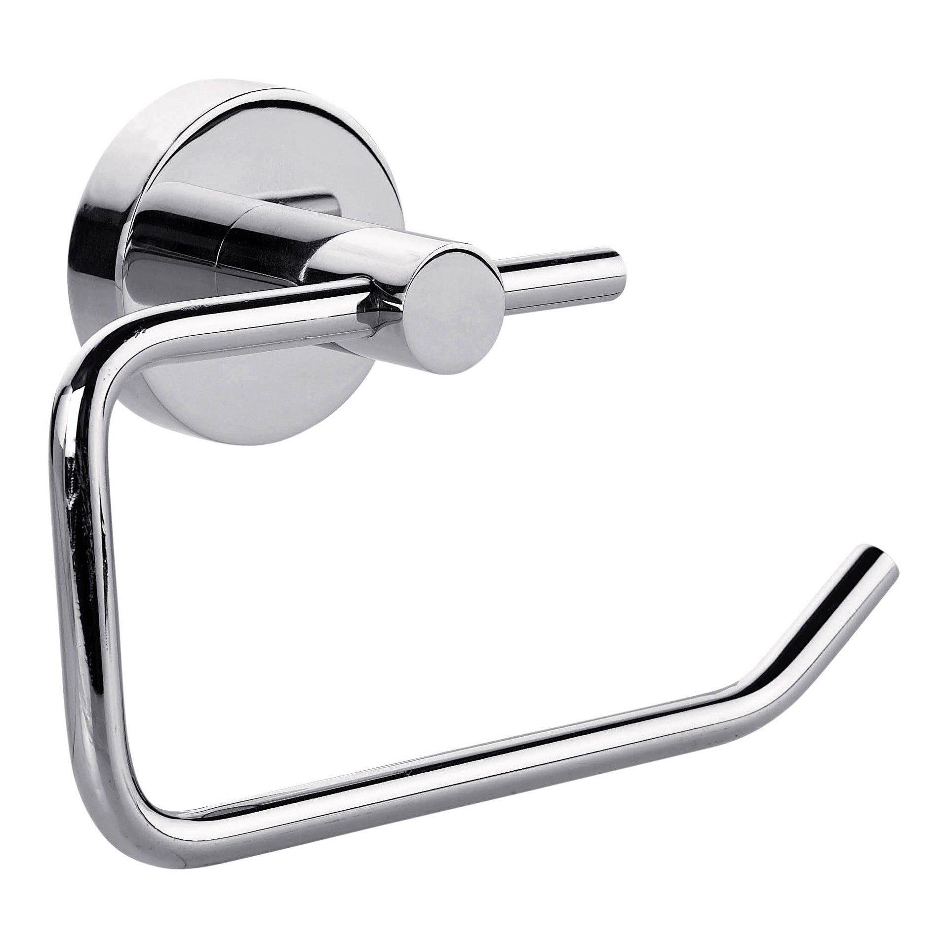Tesa Smooz - Toilet roll holder ® Smooz high-gloss chrome-plated metal self-adhesive