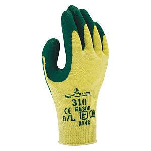 Showa - Grip Handschuh 310 Latex M Grün | Tasche ein 1 Paar | 10 Stück