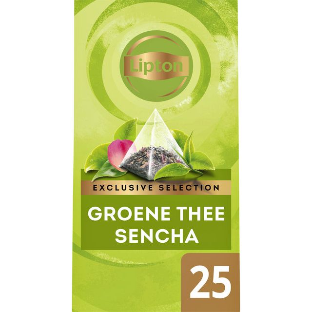 Lipton Tea Company - thee Exclusive Selection, groene thee Sencha, doos van 25 zakjes