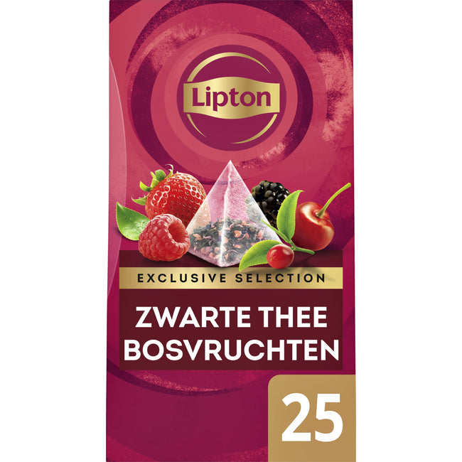 Lipton - Thé Fruits des bois exclusifs 25x2gr | 6 pièces