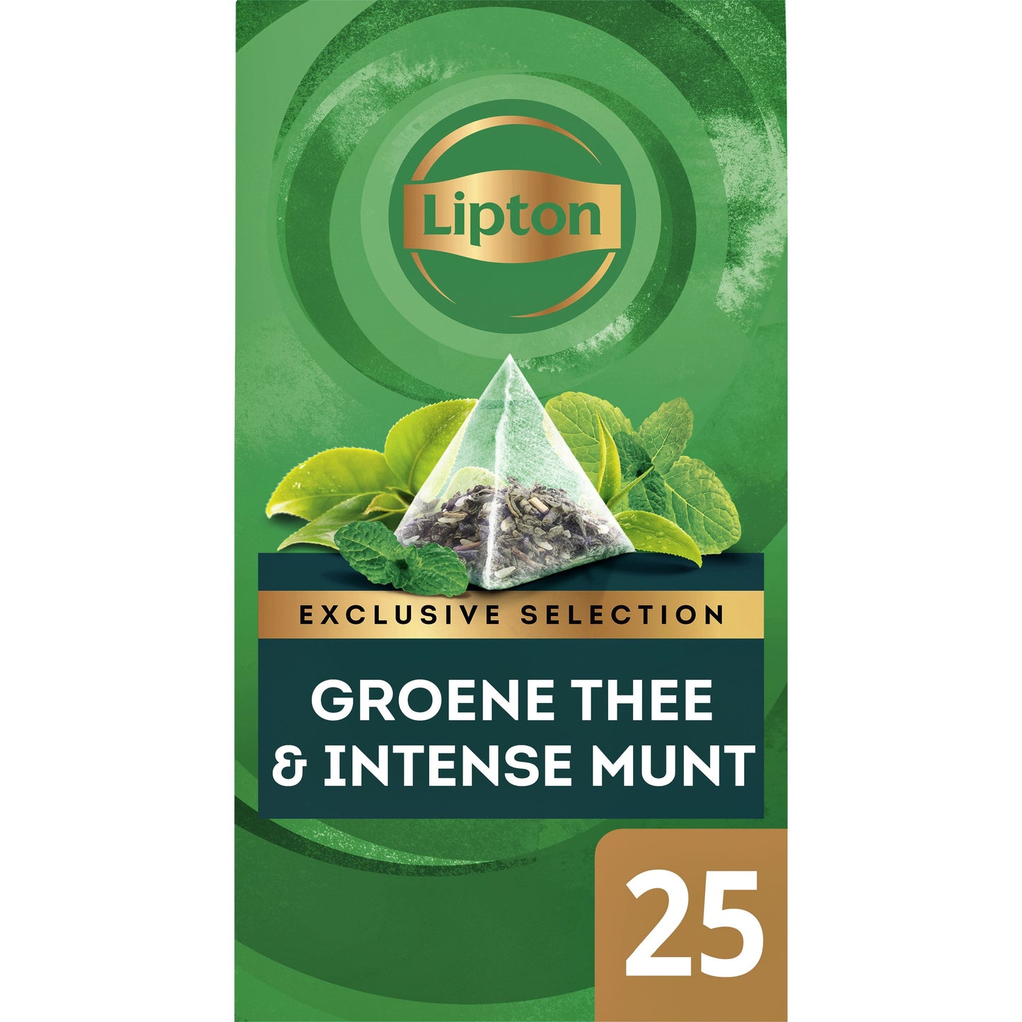 Lipton -  Thee  exclusive groene thee munt 25x2gr