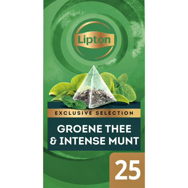 Lipton -  Thee Exclusive groene thee munt 25x2gr
