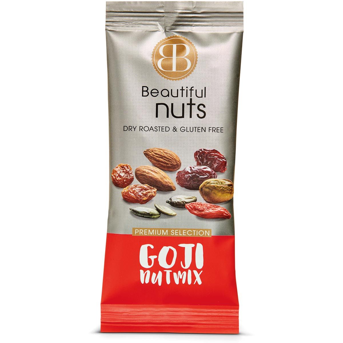 Beautiful Nuts - nuts, 50 g bag, Goji Mix