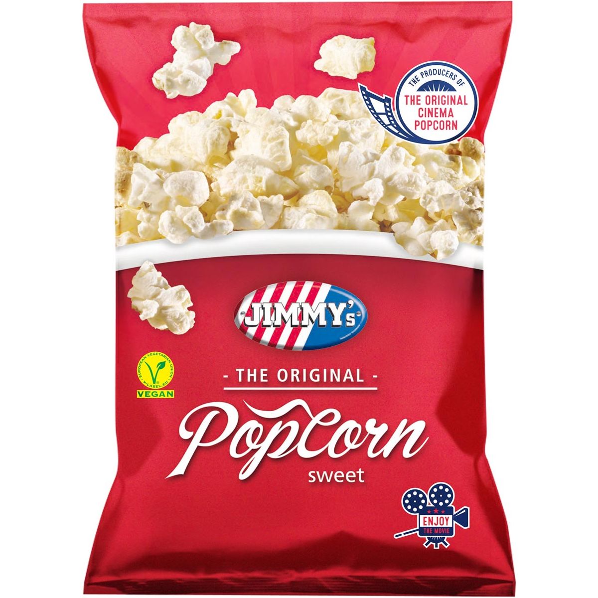 Jimmy's - Jimmys Popcorn Classic, Zoet, Tasche mit 100 g