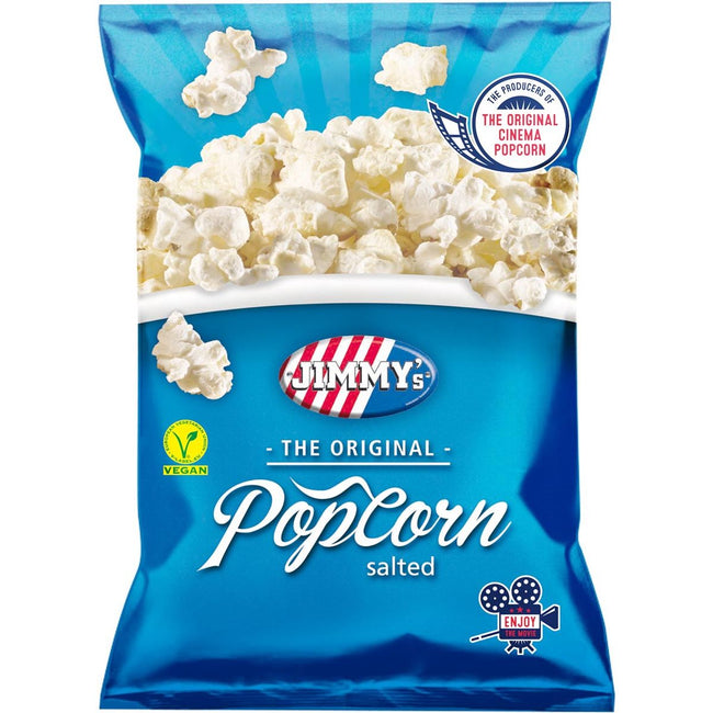 Jimmy's - Jimmy's Popcorn Classic, zout, zak van 80 g