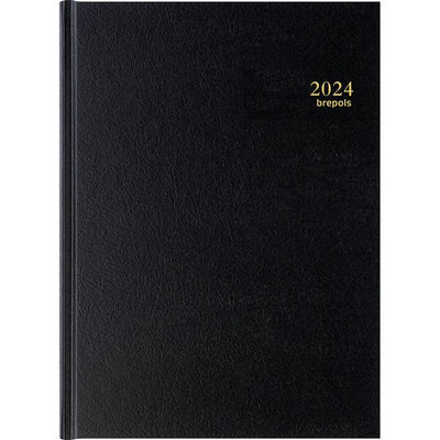 Brepols - Agenda 2026 Bremax Santex A4 1 giorno/1 pagina 4 colonne nero