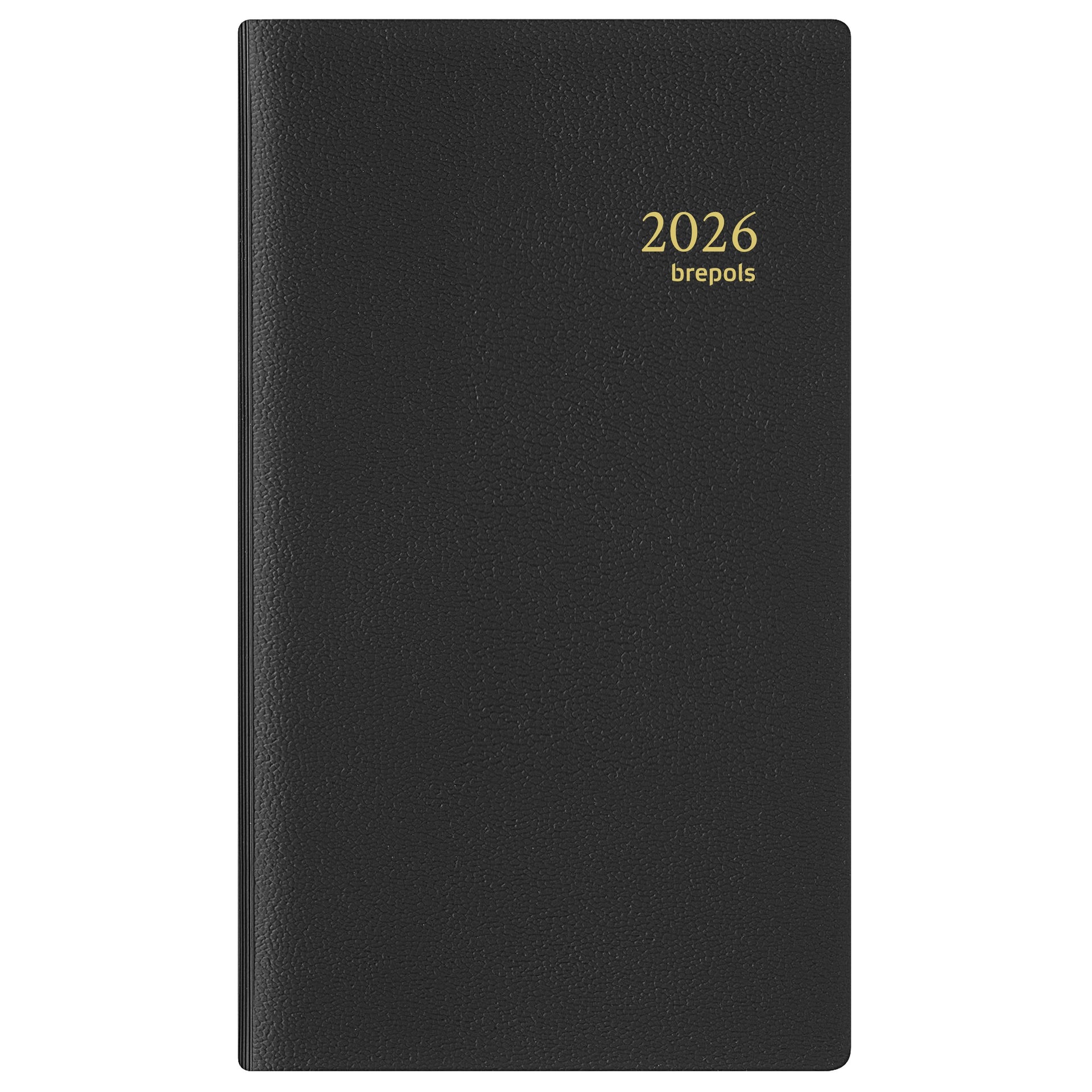 Brepols - Agenda 2026 Interplan Genova 7 giorni/2 pagine spirale nera