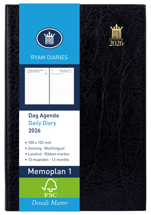 Ryam - Agenda 2026 memo plan 1 mundior 1d/1p black