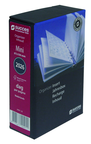 Succes -  Agendavulling 2027  mini 1dag/1pagina