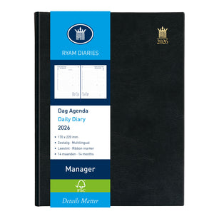 Ryam -  Agenda 2027  manager mundior 1dag/1pagina zw