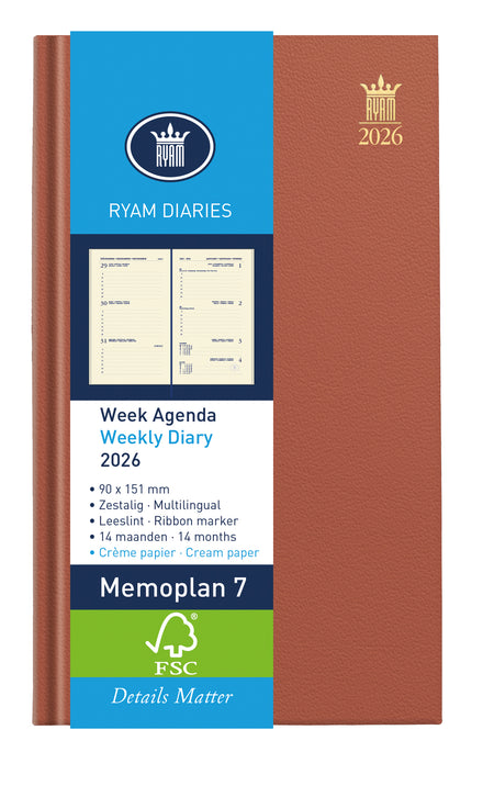 Ryam -  Agenda 2027  memoplan 7 nappa 7d/2p ass
