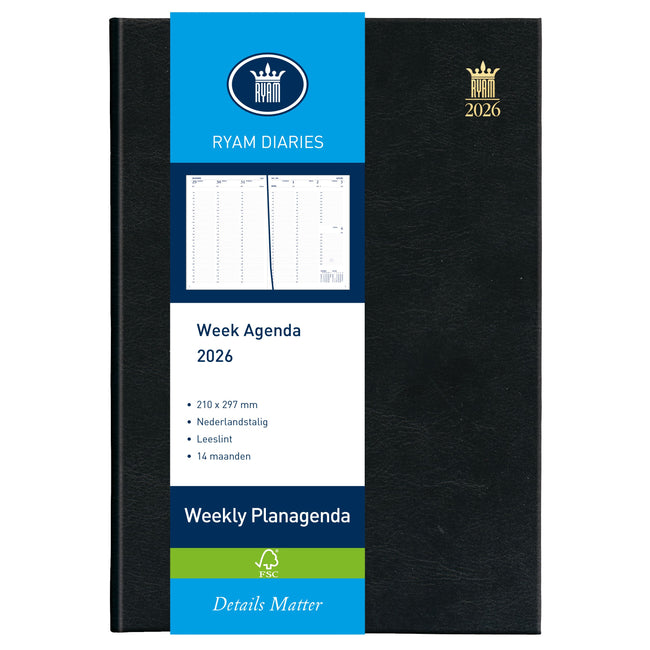 Ryam - Agenda 2026 semanal mundior 7d/2p zw