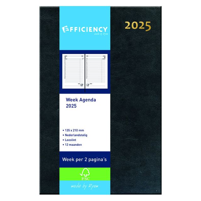 Ryam - Agenda 2025 ryam efficiency baladek 7d/2p zwart