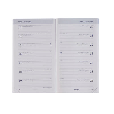 Brepols - Agenda filling 2026 Breplan 7 days/1 page