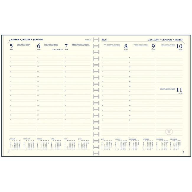 Ryam - Diario che riempie 2026 executive 7d/2p in piedi
