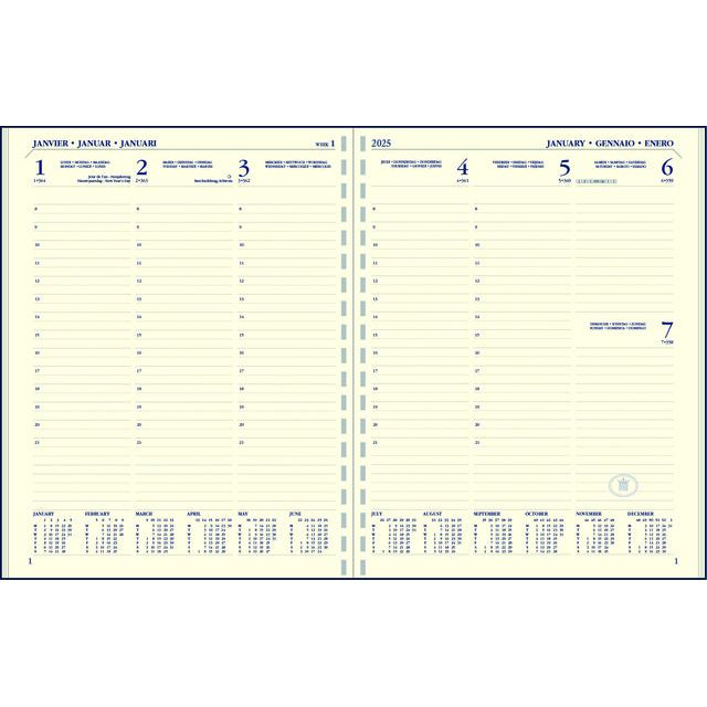 Ryam - Agendavulling 2023 Ryam Executive A5 7dagen/2pagina's staand