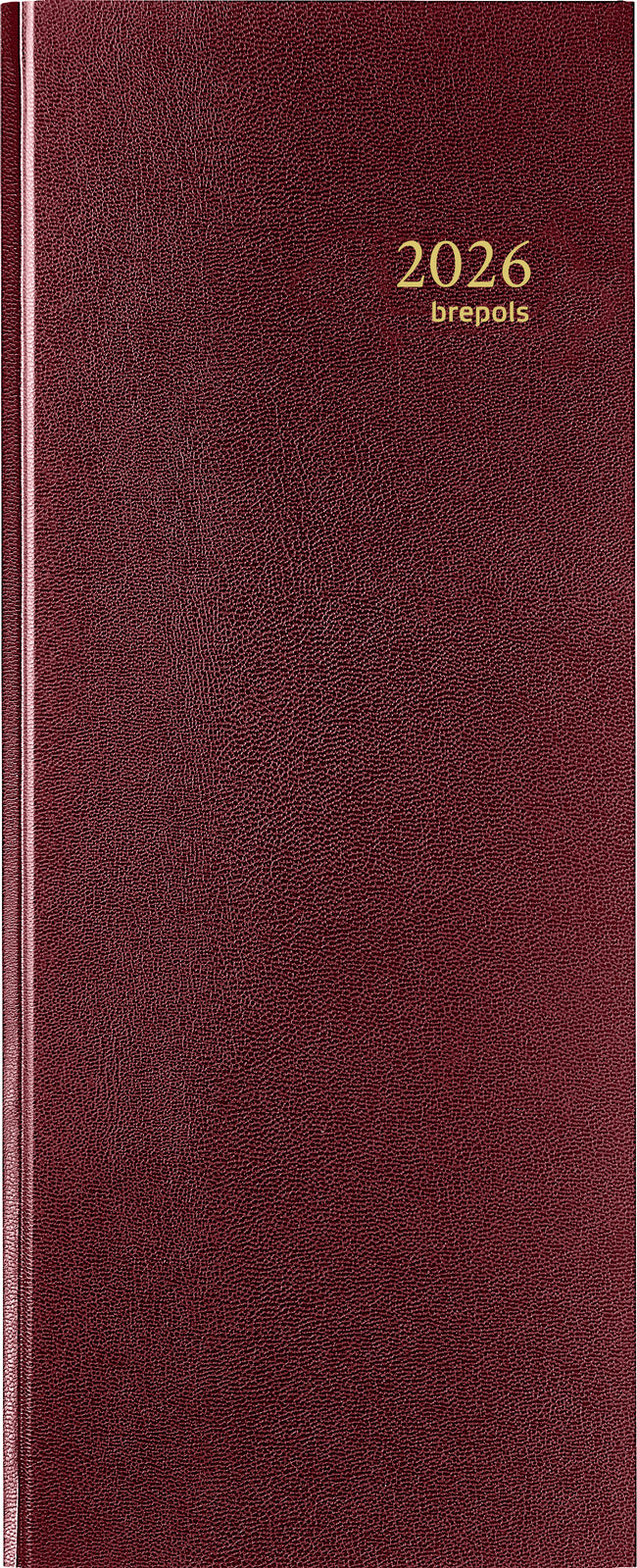 Brepols - Agenda 2026 Saturn Lima 1 día/1 página burdeos