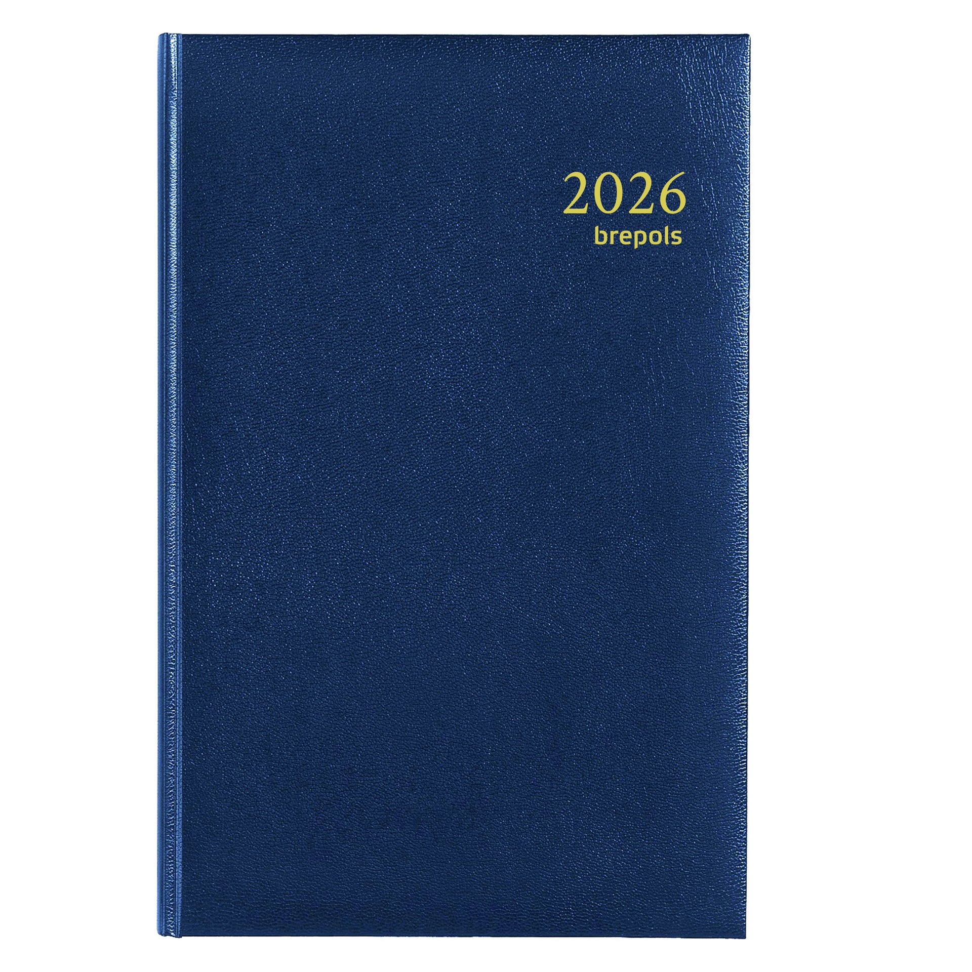 Brepols - Agenda 2026 Saturn Lima 7 giorni/2 pagine blu