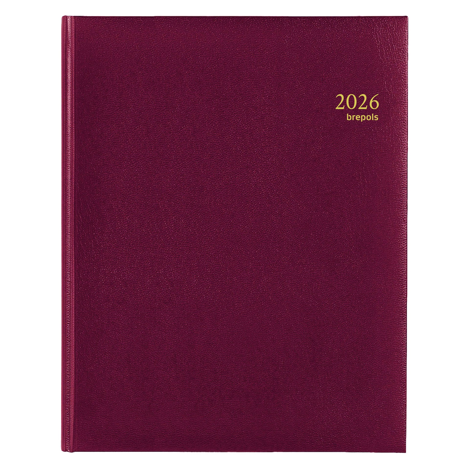 Brepols - Agenda 2026 Concorde Lima 7 jours/2 pages bordeaux