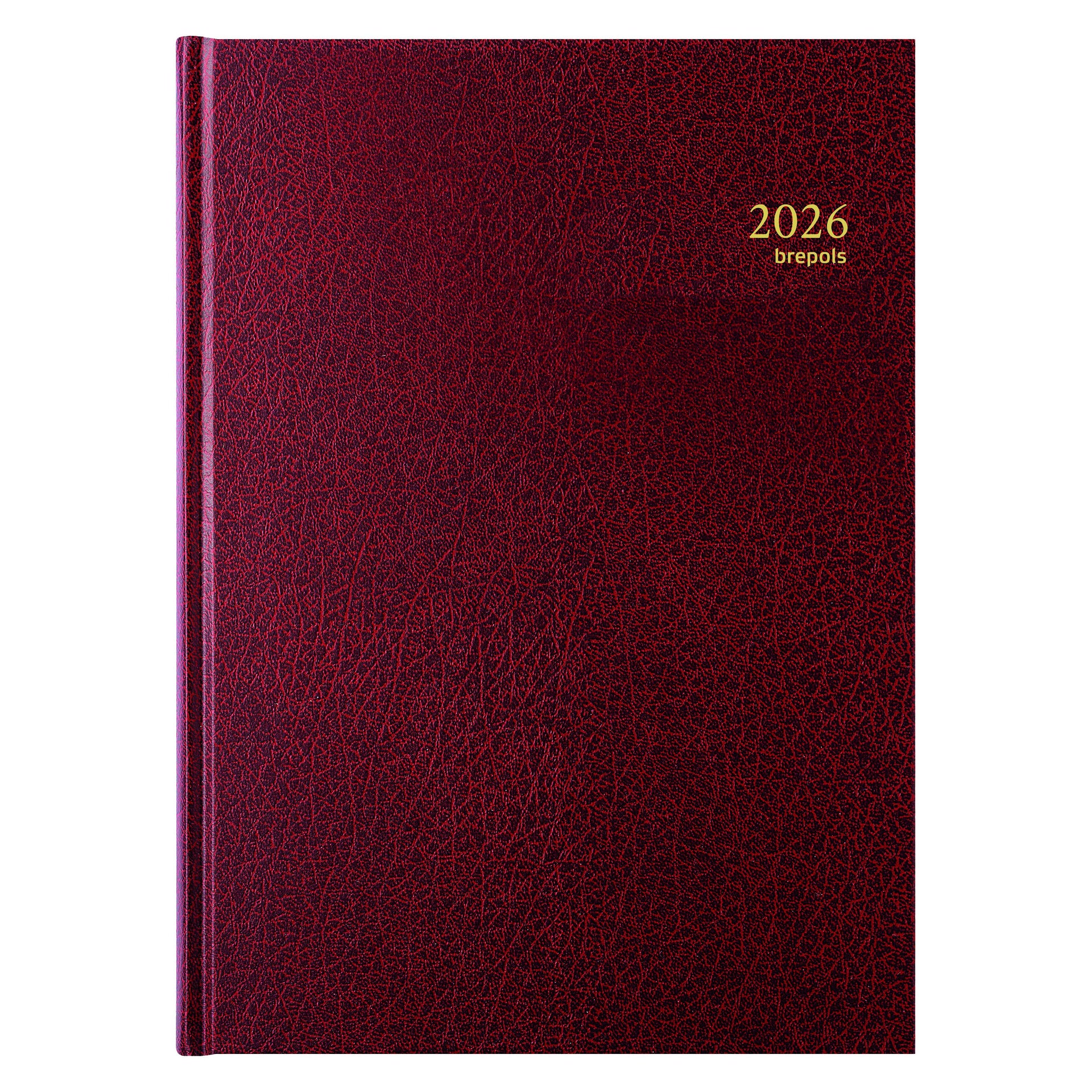 Brepols - Agenda 2026 Bremax Santex A4 1 giorno/1 pagina 4 colonne bordeaux
