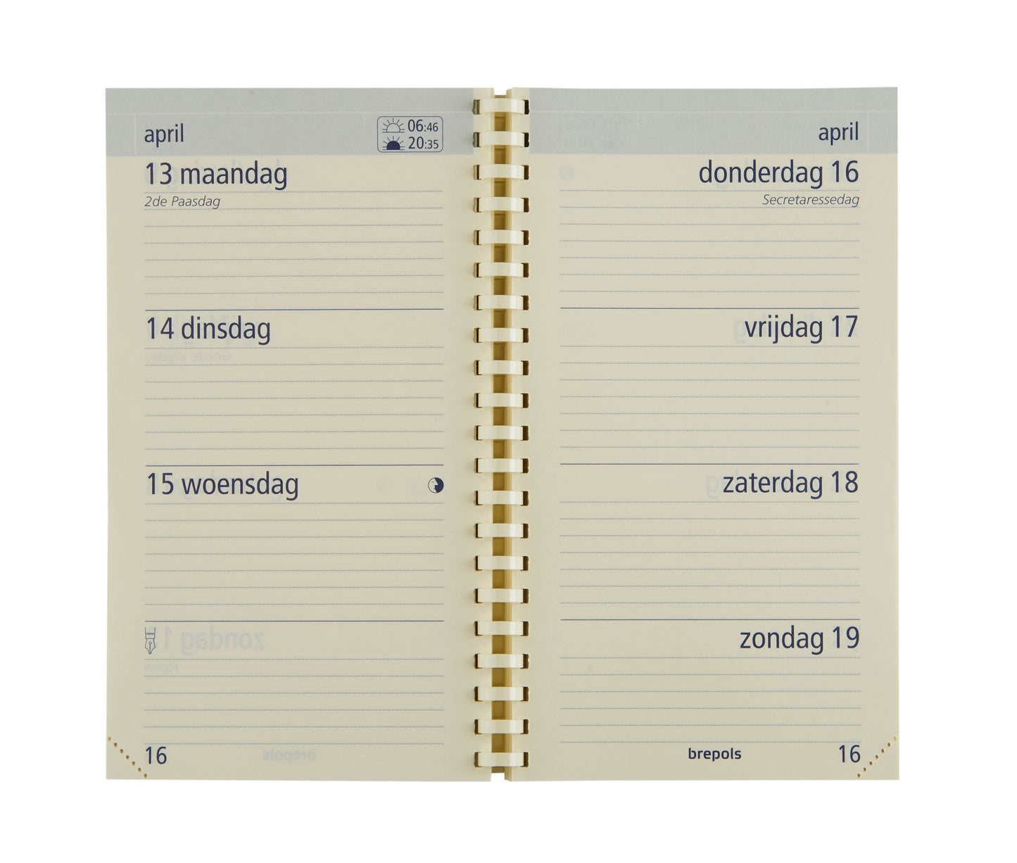 Brepols -  Agendavulling 2026  opt pocket 7d/2p
