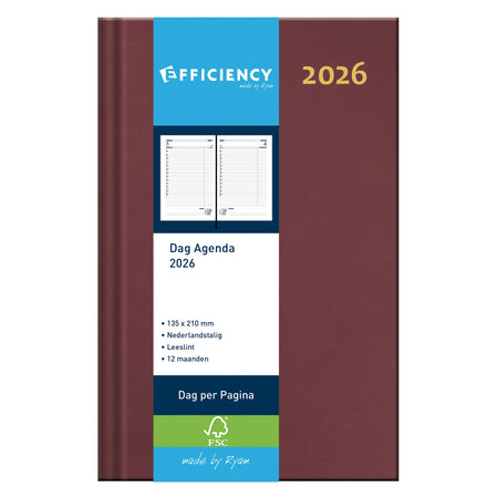 Ryam - Agenda 2026 efficienza baladek 1d/1p bordeaux