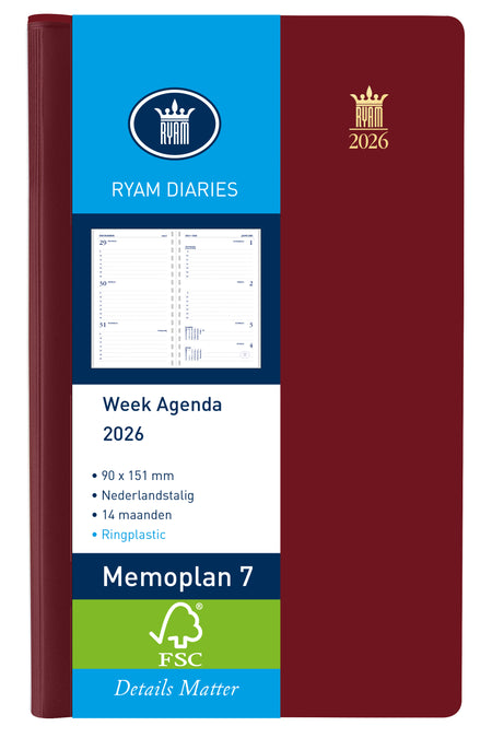 Ryam - Agenda 2026 mémo plan 7 suprema 7j/2p bordeaux