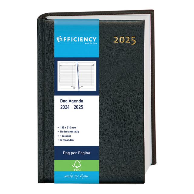 Ryam - Schoolagenda 2022-2023 Ryam Efficiency Baladek A5 zwart