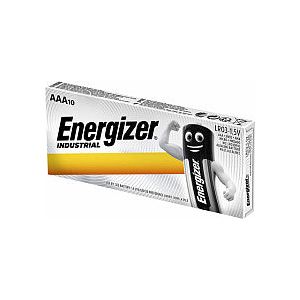 Energizer - industrielle alkalische Batterie AAA/LR03/E92, 10 Teile